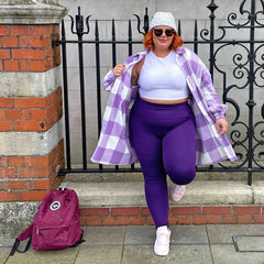 Squat Proof Long Leggings - Suffragette Purple - Snag