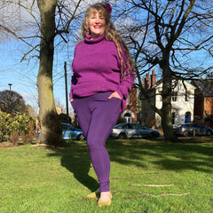 Squat Proof Long Leggings - Suffragette Purple - Snag