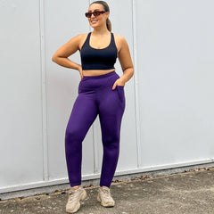 Squat Proof Long Leggings - Suffragette Purple - Snag