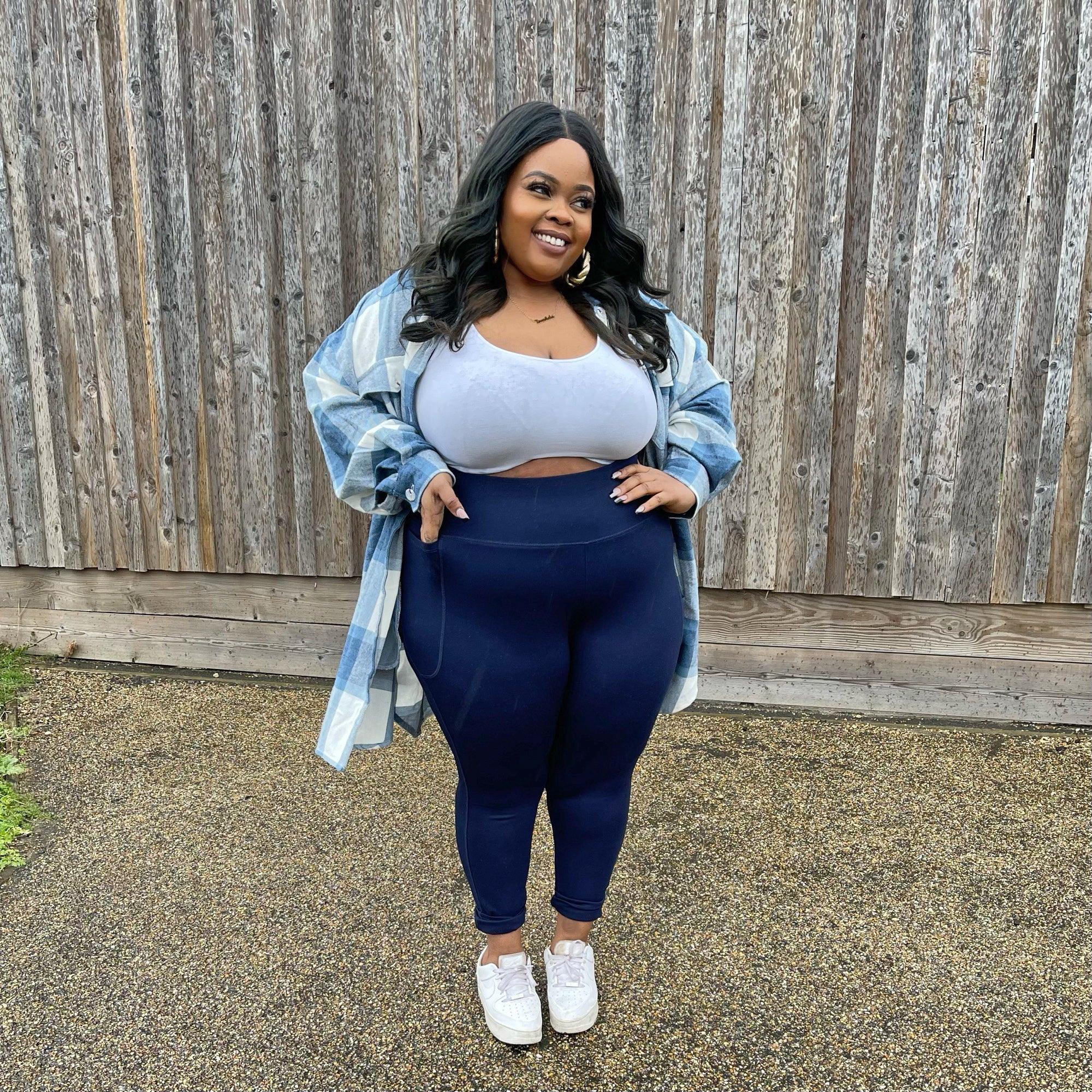 Navy Squat Proof Short Leggings Snag - Main Image