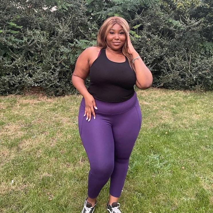 Purple Squat Proof Short Leggings Snag - Main Image