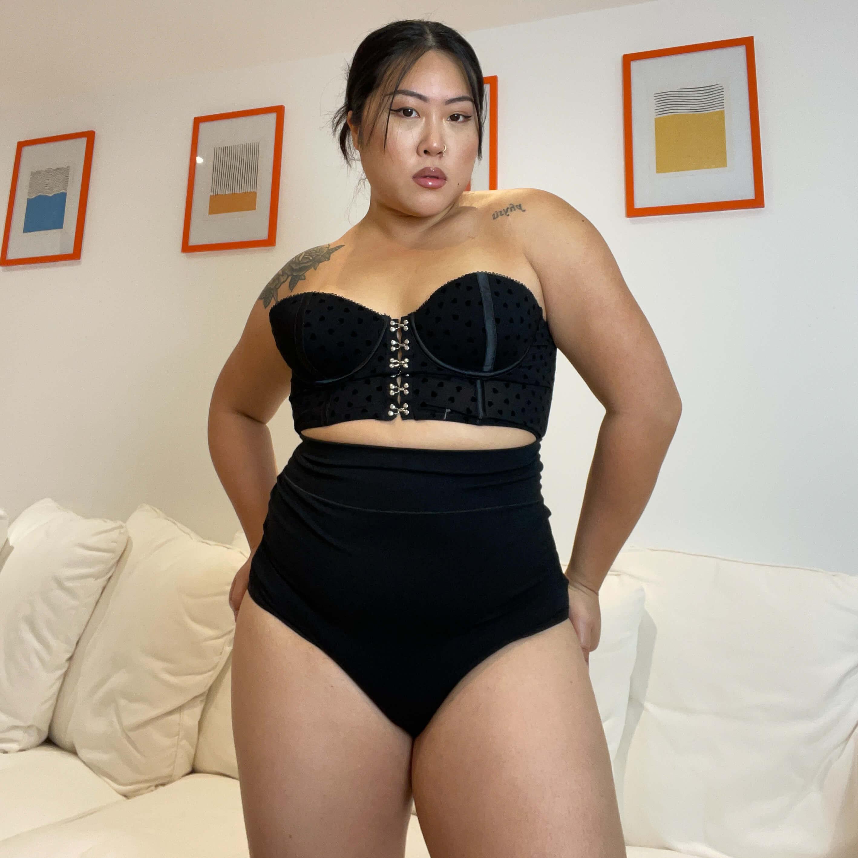 Super High Waisted Knickers in Black - Snag