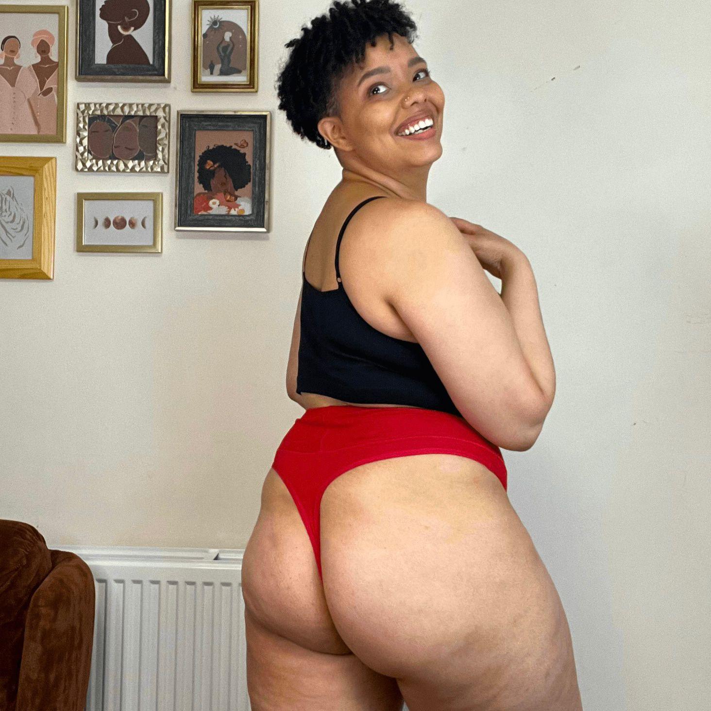 High Waisted Thong in Red - Snag