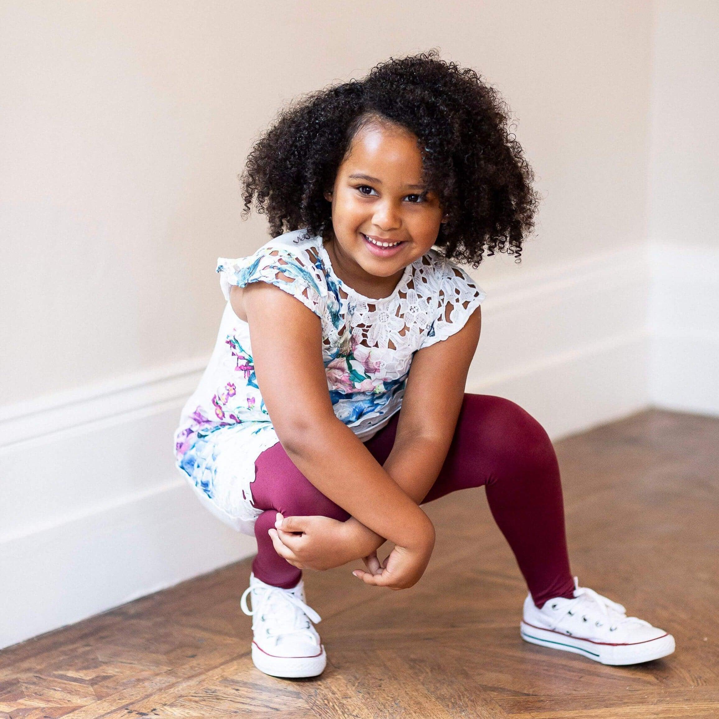 Kids Tights Burgundy – Snag