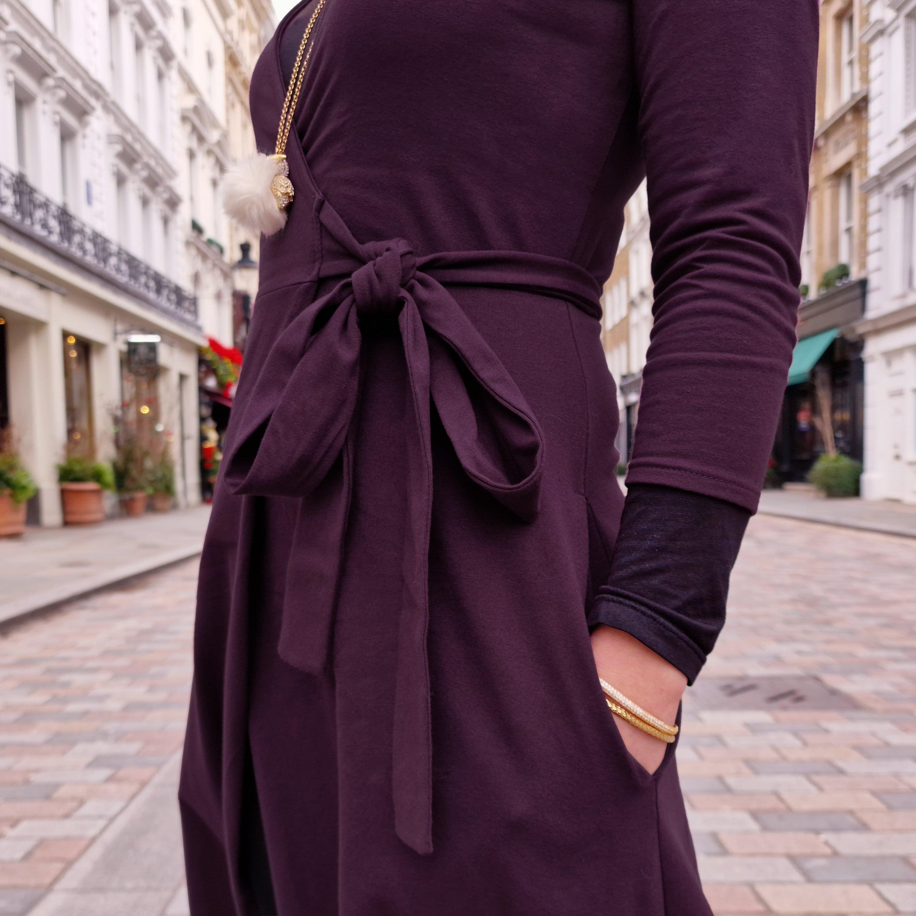 wrap dress winter